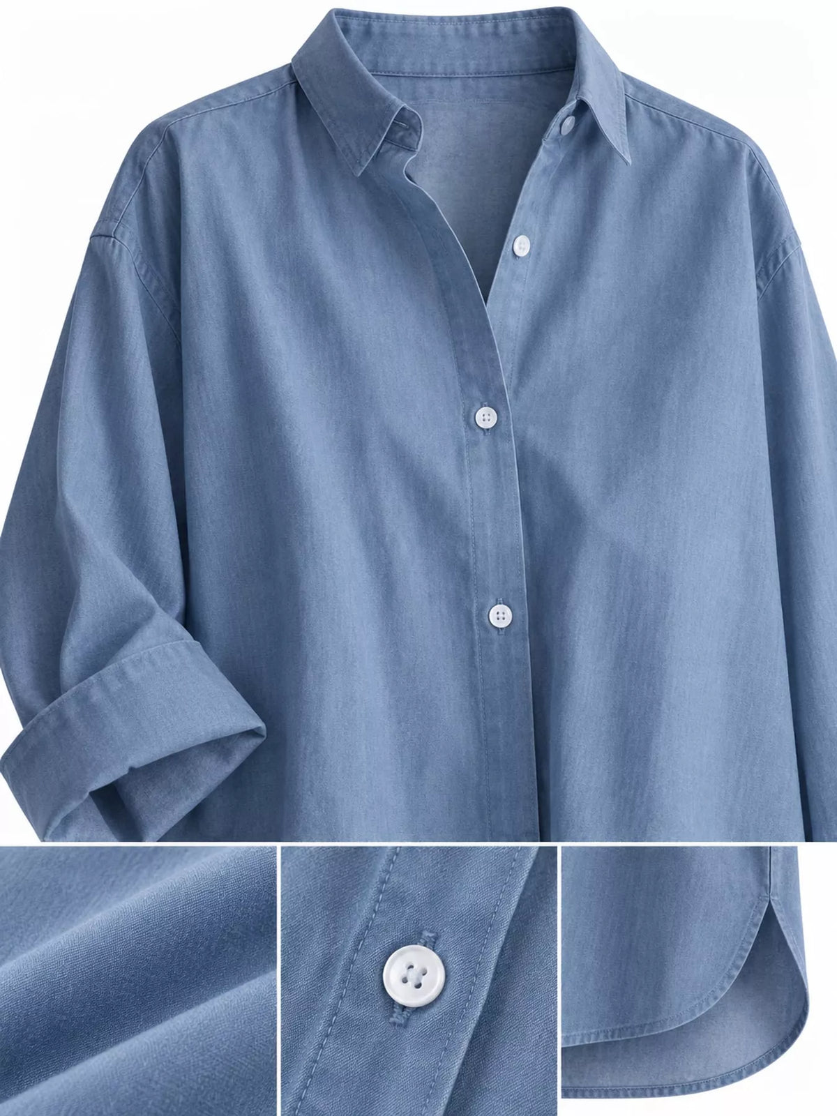 Oversized button-down shirt