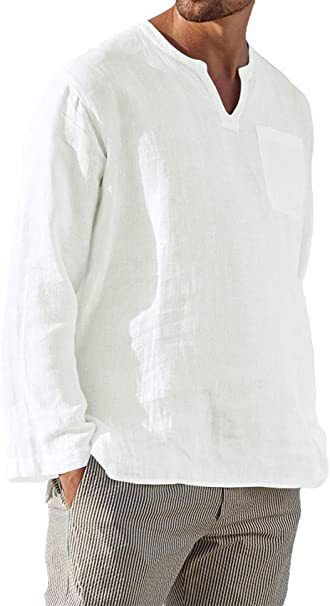 White linen shirt