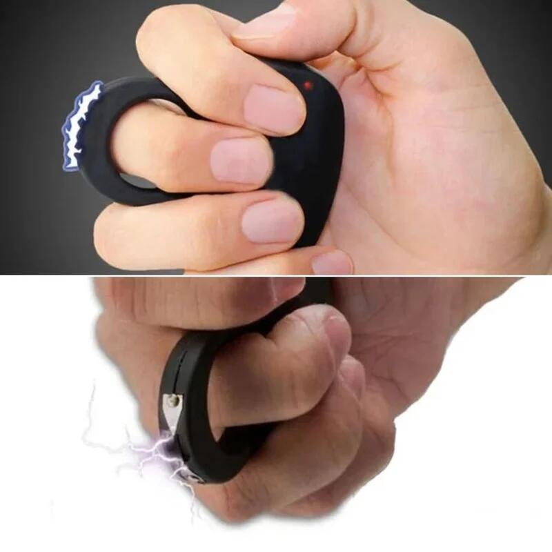 Current cheetah thorn ring 18mv electric shock ring toy ring self-defense finger set toy creative toy