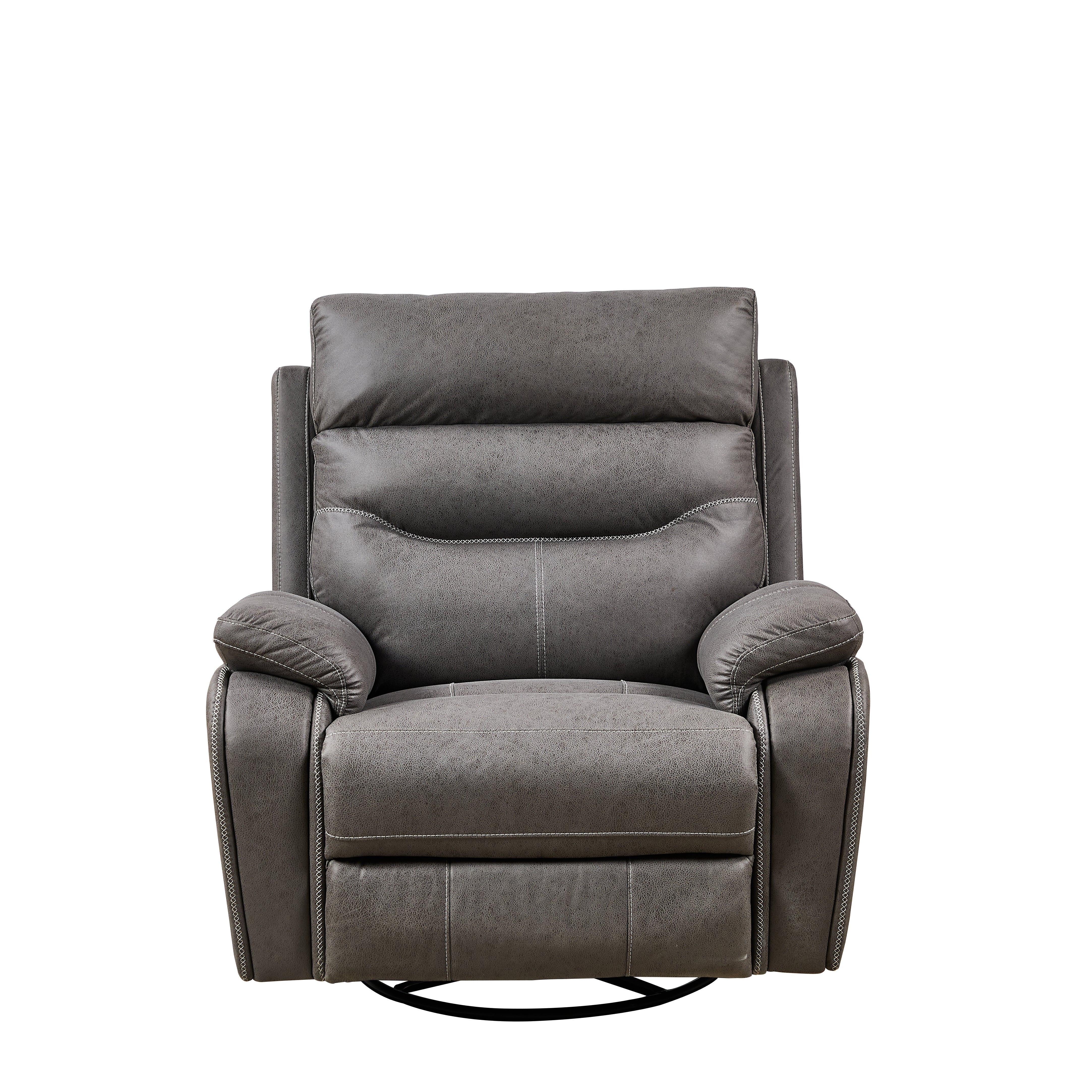 Liyasi Dual OKIN Motor Rocking and 240 Degree Swivel Single Sofa Seat recliner Chair Infinite Position Head rest