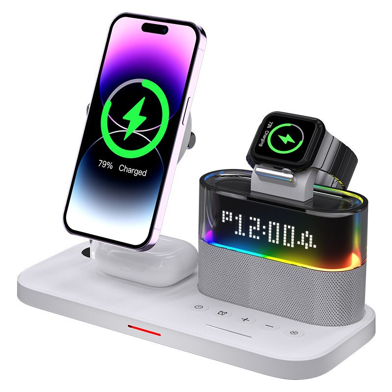 Magnetic wireless charger 3 in 1 wireless charger clock wireless charger suitable for Apple 3 in 1 wireless charger