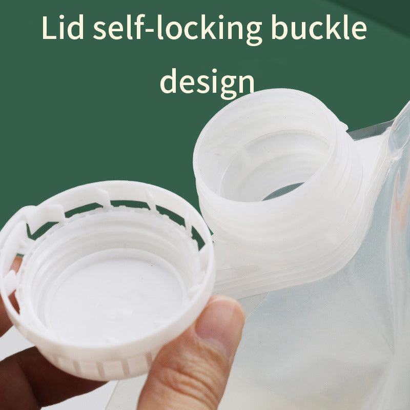 5/10pcs Grain Storage Bag Transparent Self-Supporting Nozzle Bag Sealed Storage Bag