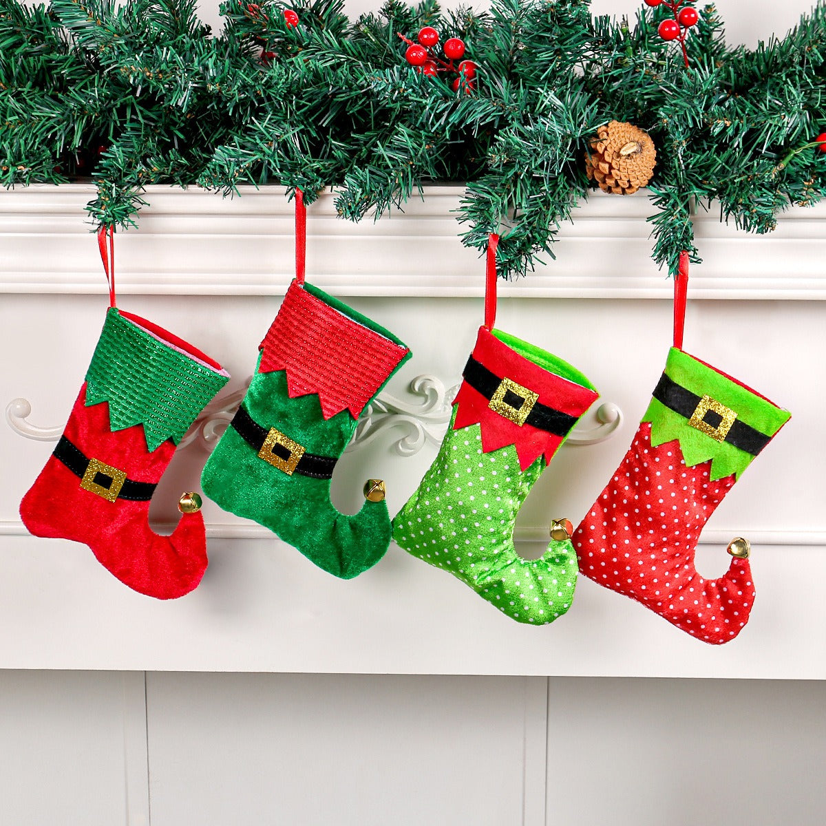 Christmas belts socks decorations Christmas trees gift bags hanging decorations for holidays