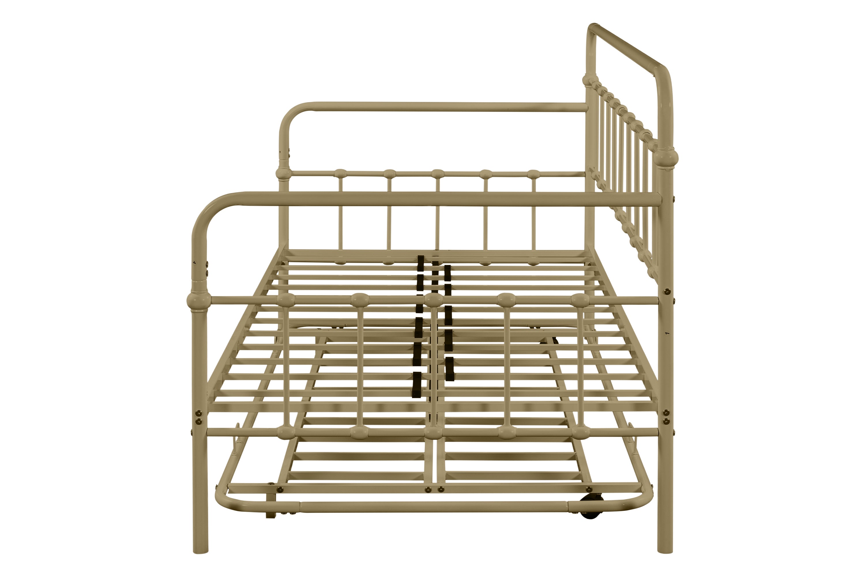 Metal Frame Daybed with trundle（Bronze）