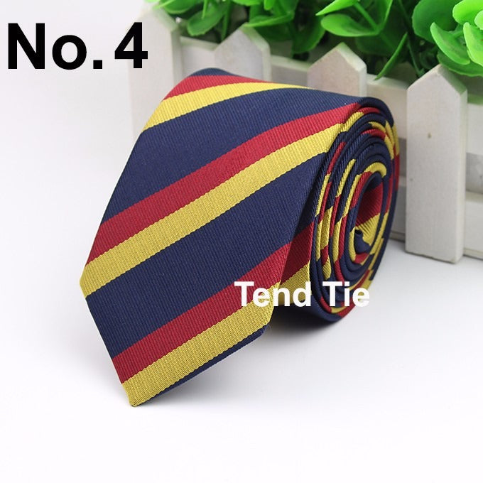 Men's Business Professional Polyester Tie 6CM British Tie