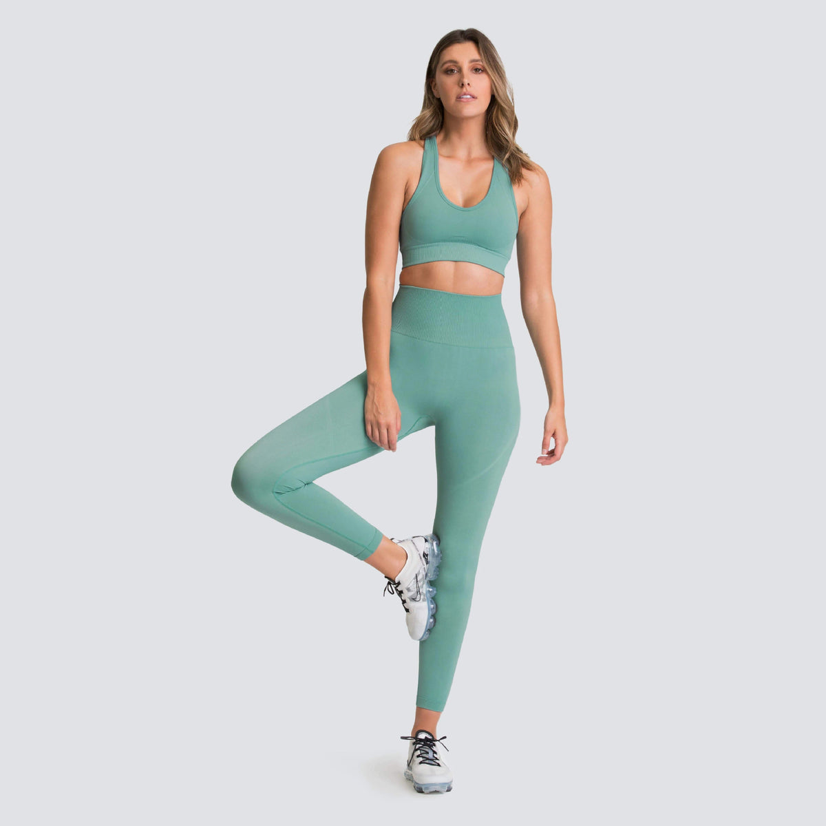 Seamless knit workout set