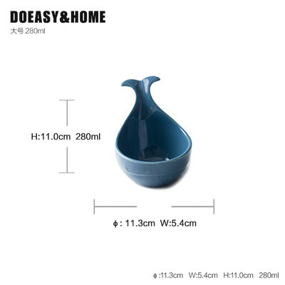 Glazed ceramic dip bowls