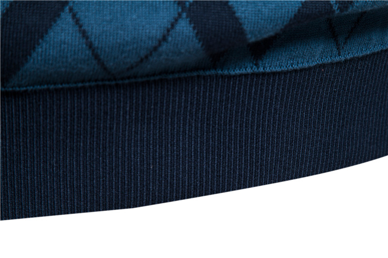 Argyle half-zip sweater
