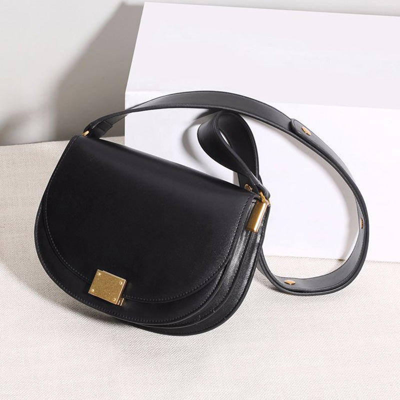 Leather saddle bag