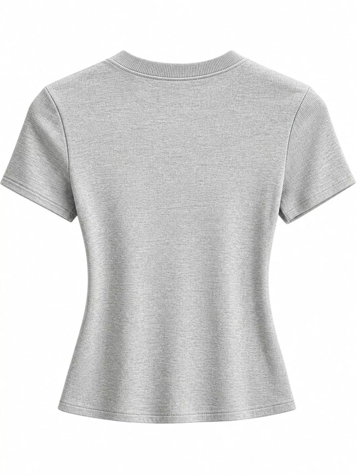 Slim-fit crew neck basic T-shirt