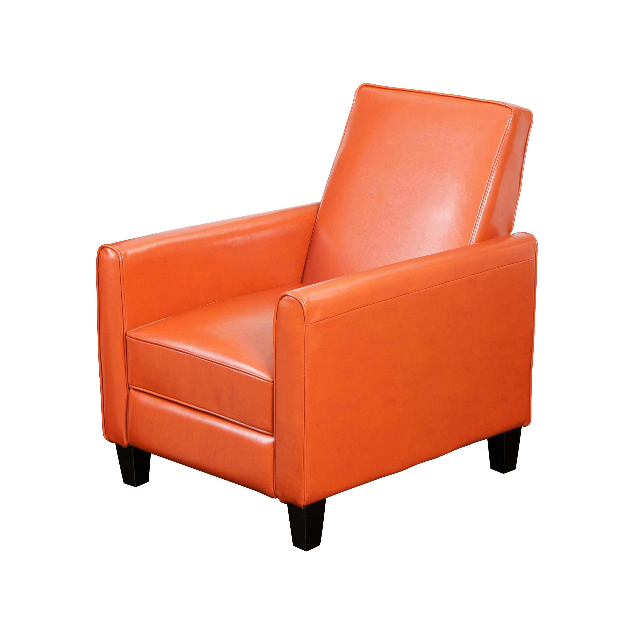 Recliner Push Back Chair for Elegant Home Décor Orange