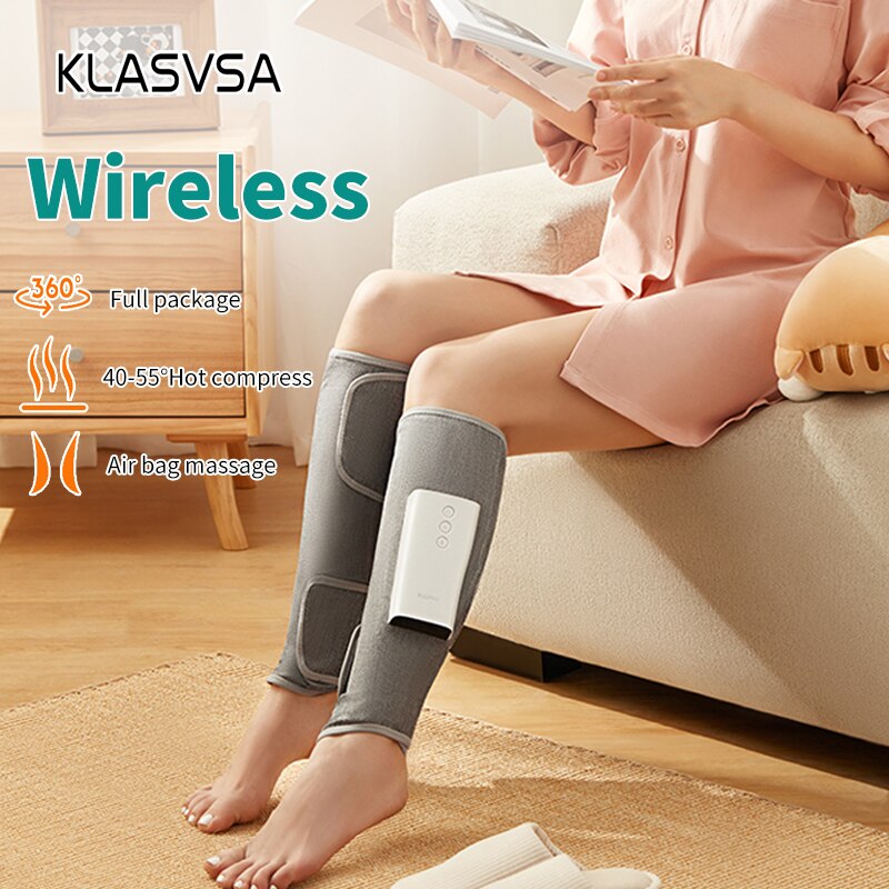 Wireless  Air Compression  Leg Massager Rechargeable Completely Wrapped  Relieve Calf Muscle Fatigue Massage Relaxation