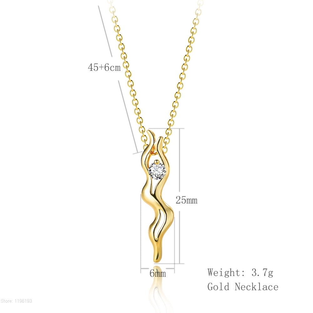 Geometric pendant necklace