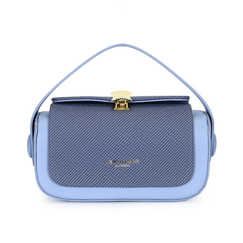 Woven box crossbody bag