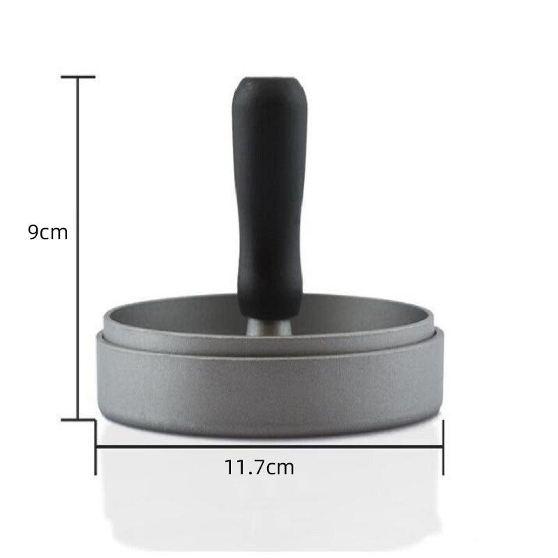 Kitchenware Plastic Handle Burger Press Food Grade Aluminum Alloy Burger Press Manual Non-Stick Coated Meatloaf Press