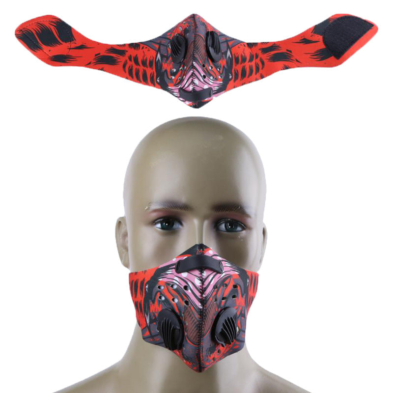 Outdoor Running Anti-Smog Breathing Valve Cycling Mask Activated Carbon Mask Bicycle Windproof Warm Mask Dustproof