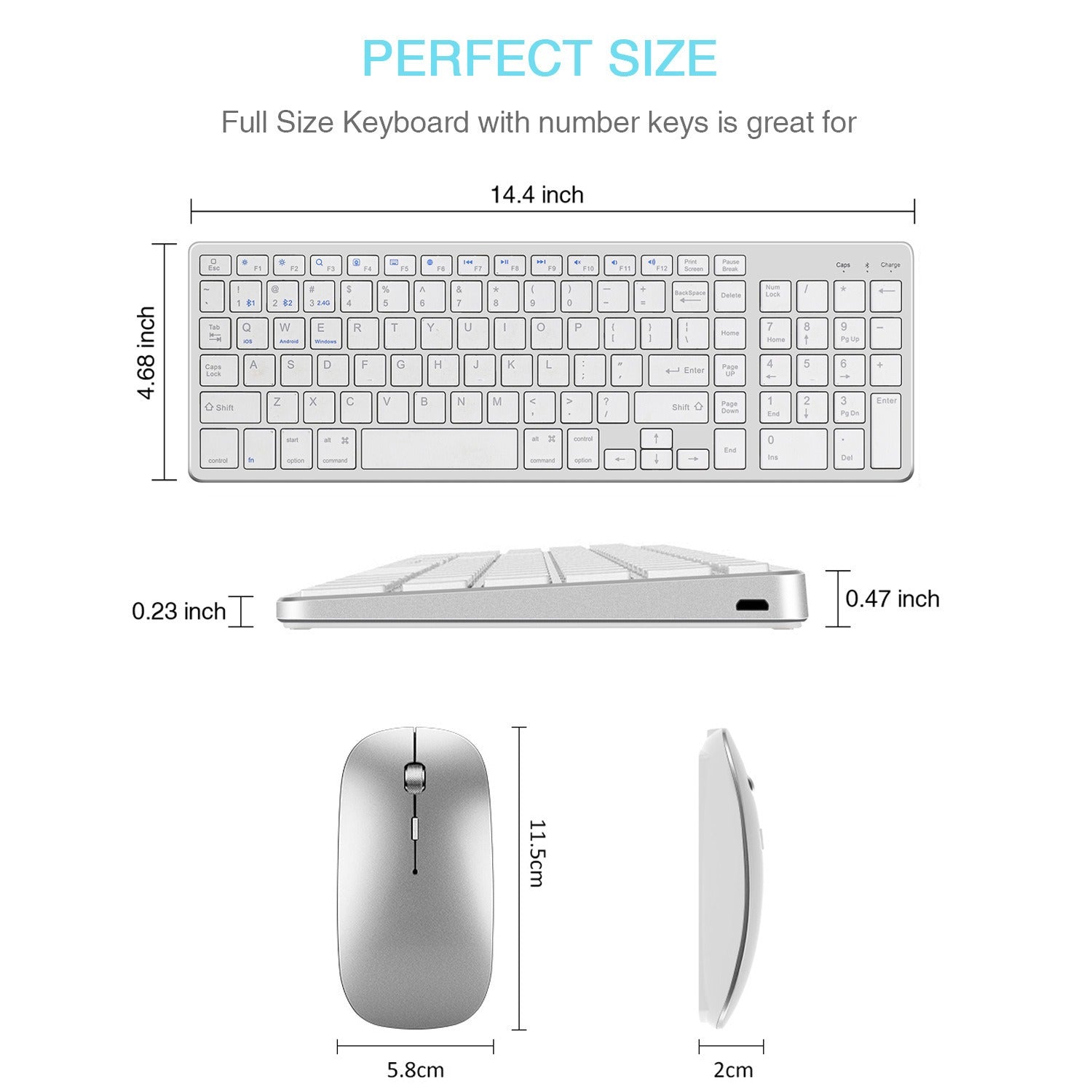 Charging Bluetooth the third mock examination wireless keyboard two zone digital mouse set for iPad game mute office