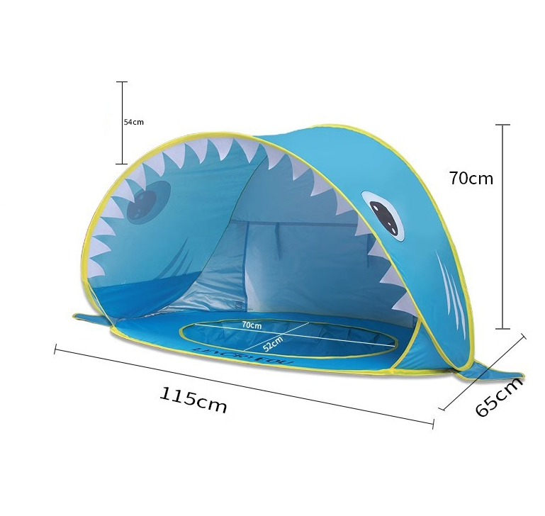 Children's beach tent seaside sun protection and shading fully automatic sand pit tent house