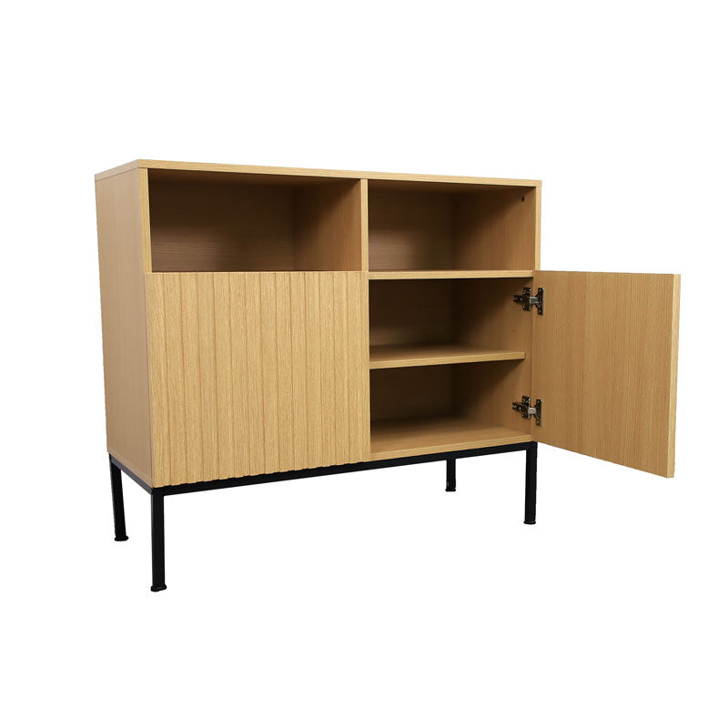 Coffee Bar Cabinet Corner Storage Cabinet  Modern Buffet Sideboard Entertainment Center Storage Cabinet with Doors and Shelves