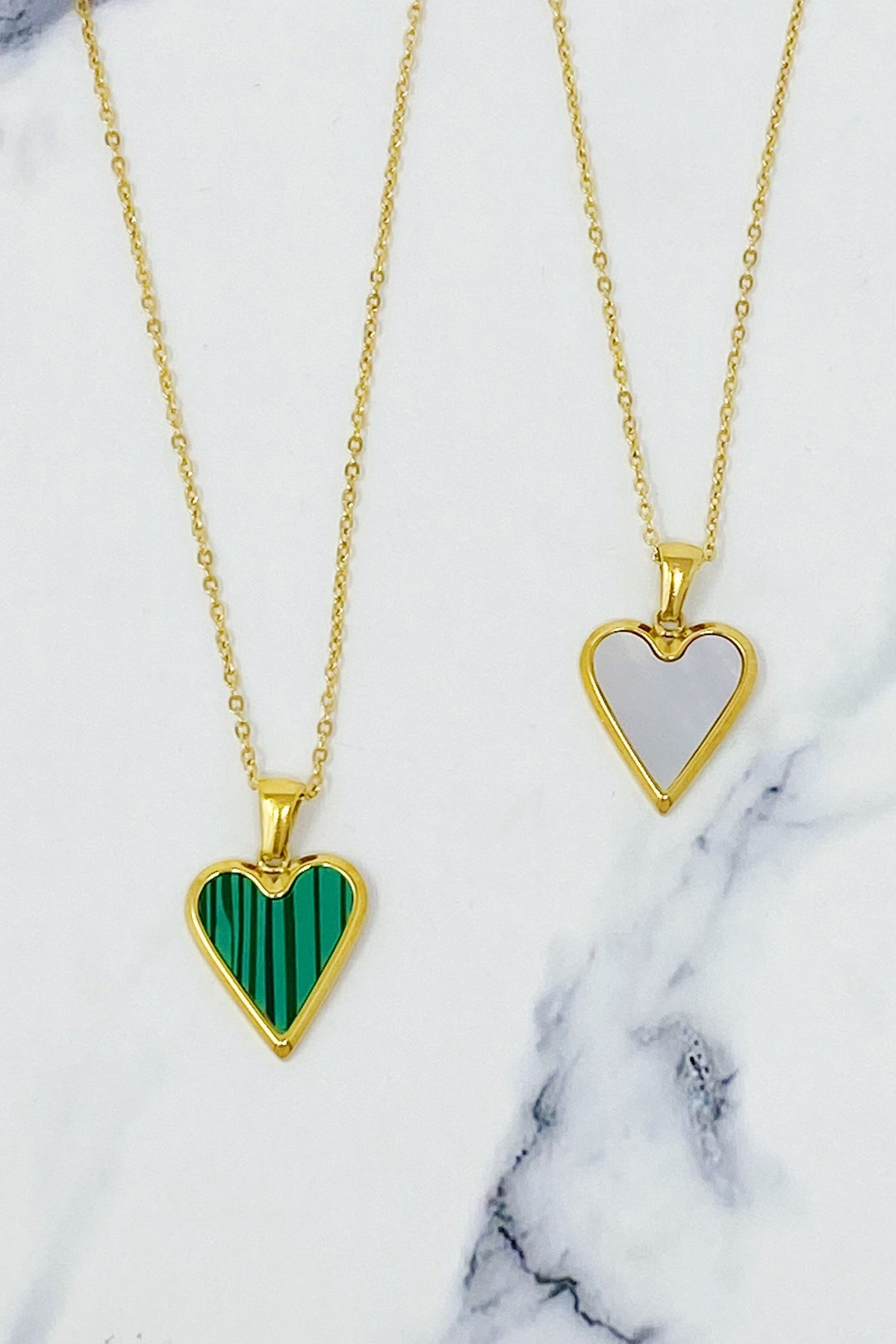 Heart of gold necklace
