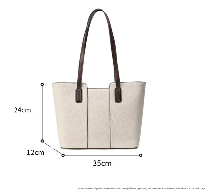Two-tone commuter tote
