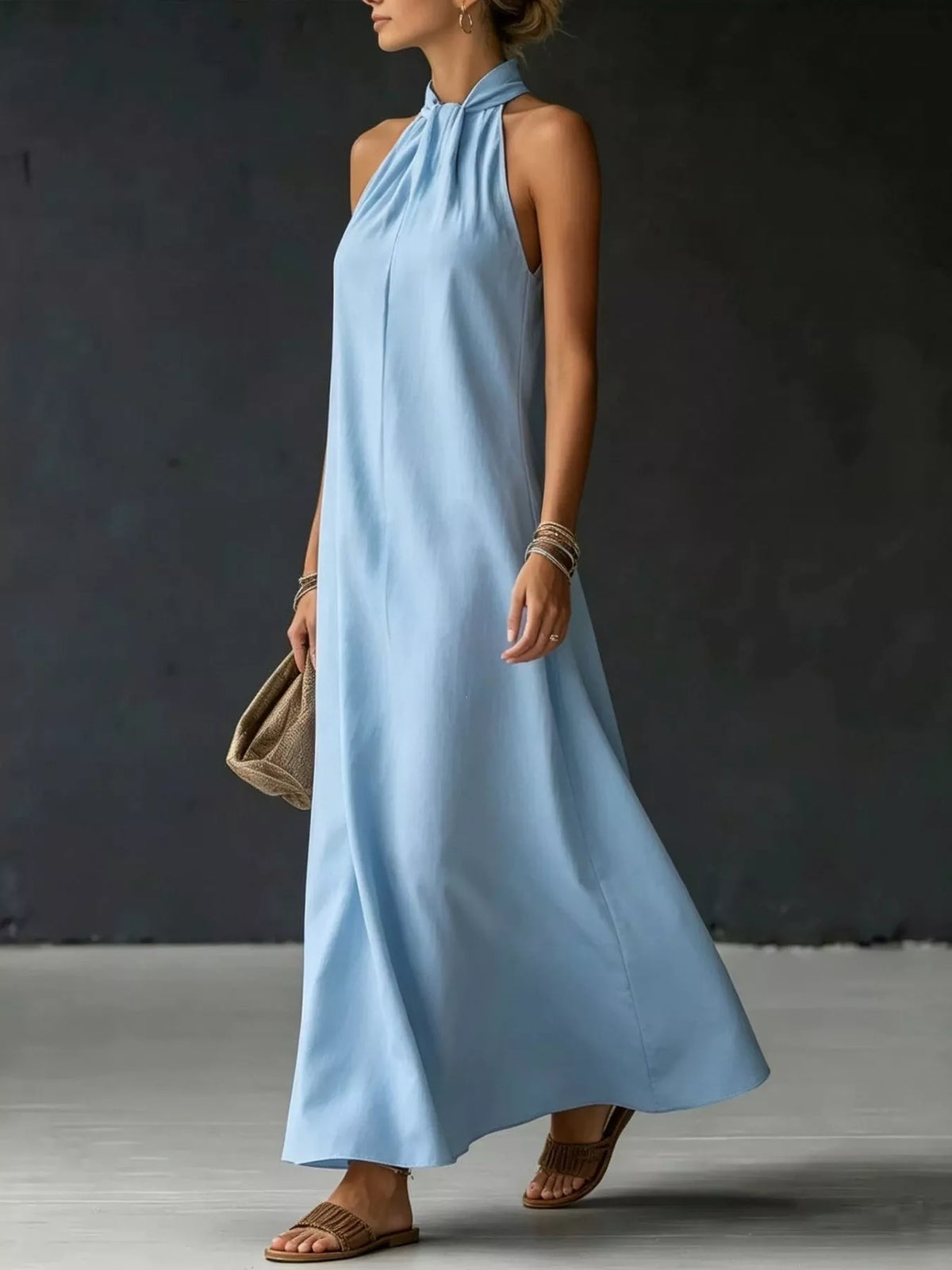 Halter maxi dress