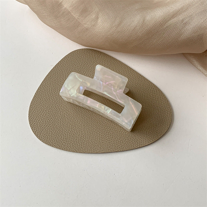 Acetate claw clip – ivory white