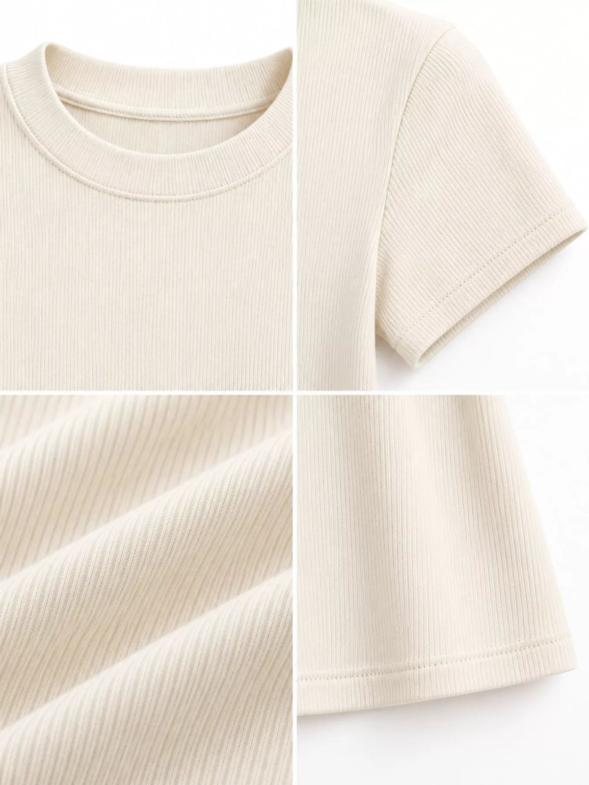 Slim-fit crew neck basic T-shirt