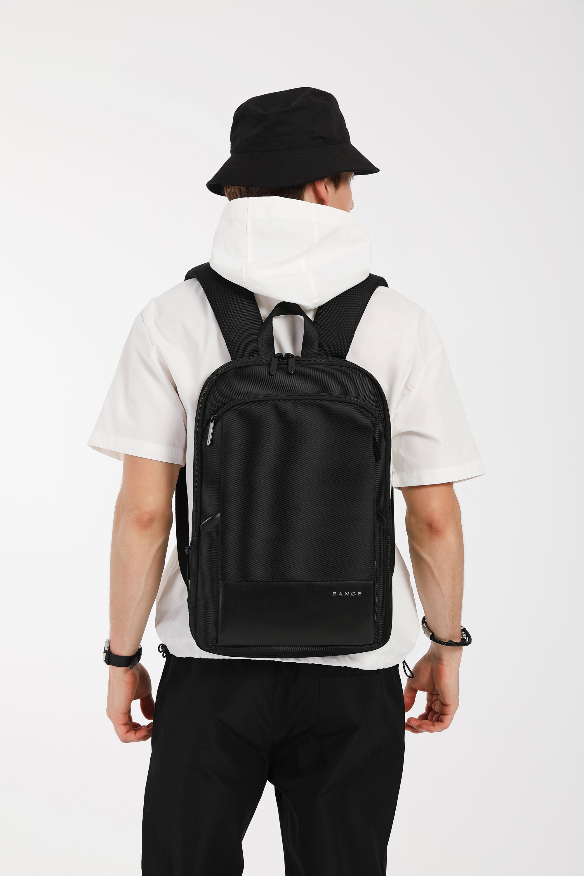 Backpack Ultra Thin Backpack Men's Expandable Large Capacity Business Multi-Function Computer Waterproof Backpack