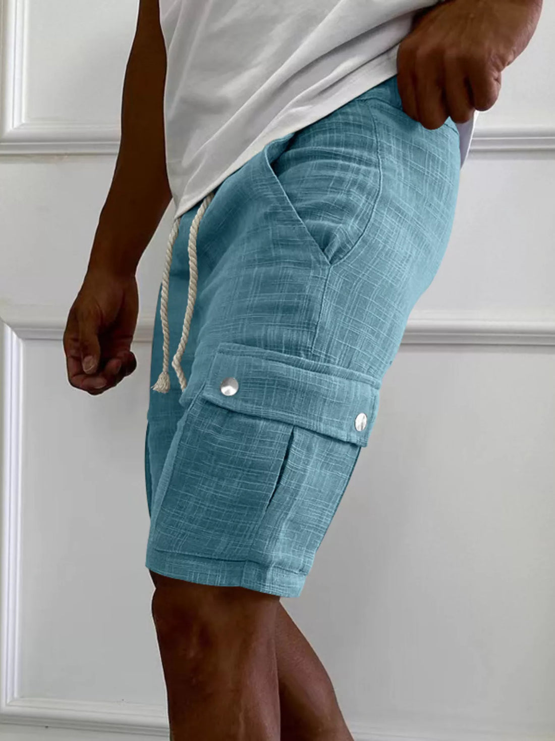 Drawstring Casual Cargo Shorts