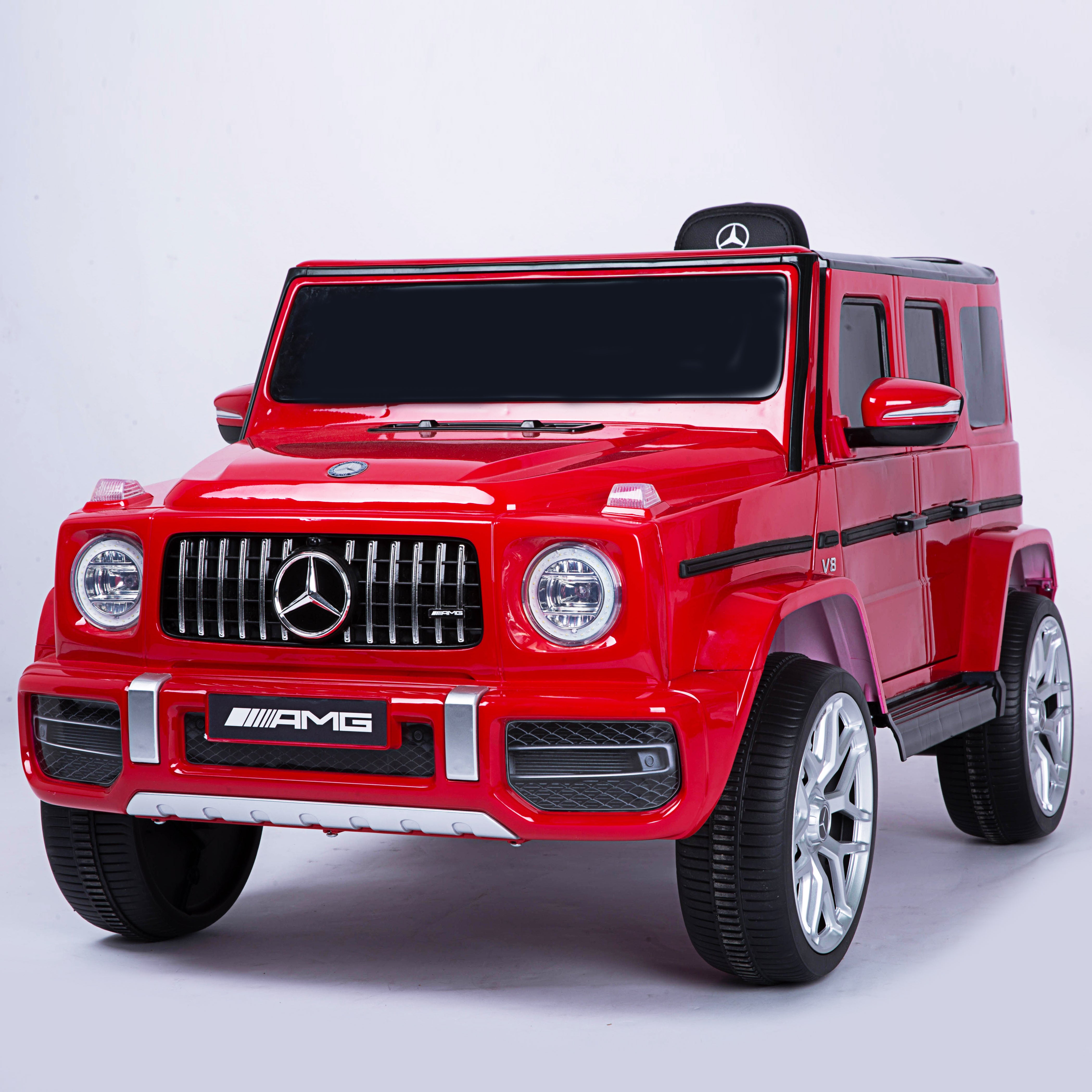 Mercedes Benz G63 Children's Electric Vehicle with Remote Control, 12V Spring Suspension, Safety Lock, and License