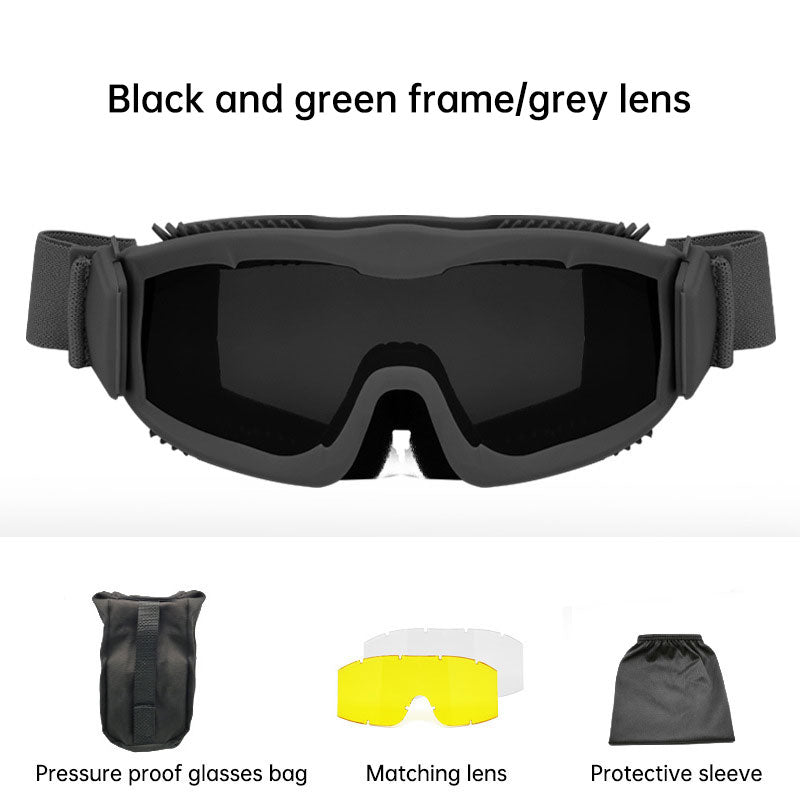 Tactical glasses anti-sand shooting goggles outdoor equipment military fans field anti-impact glasses