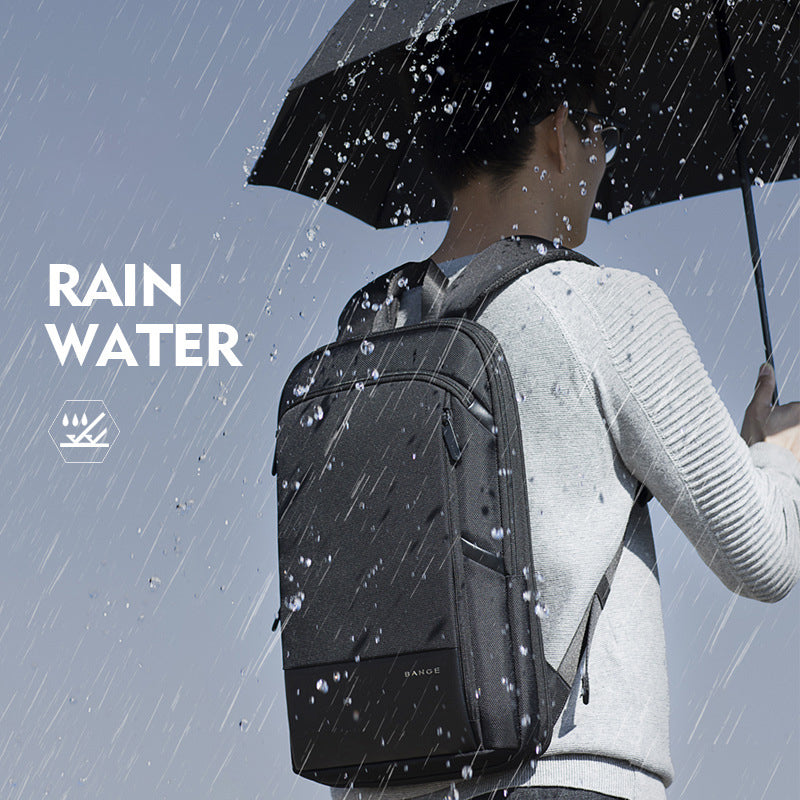 Backpack Ultra Thin Backpack Men's Expandable Large Capacity Business Multi-Function Computer Waterproof Backpack