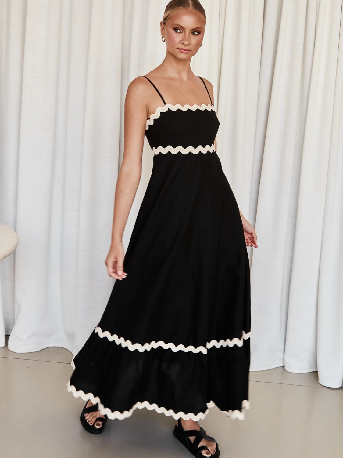 Spaghetti strap maxi dress