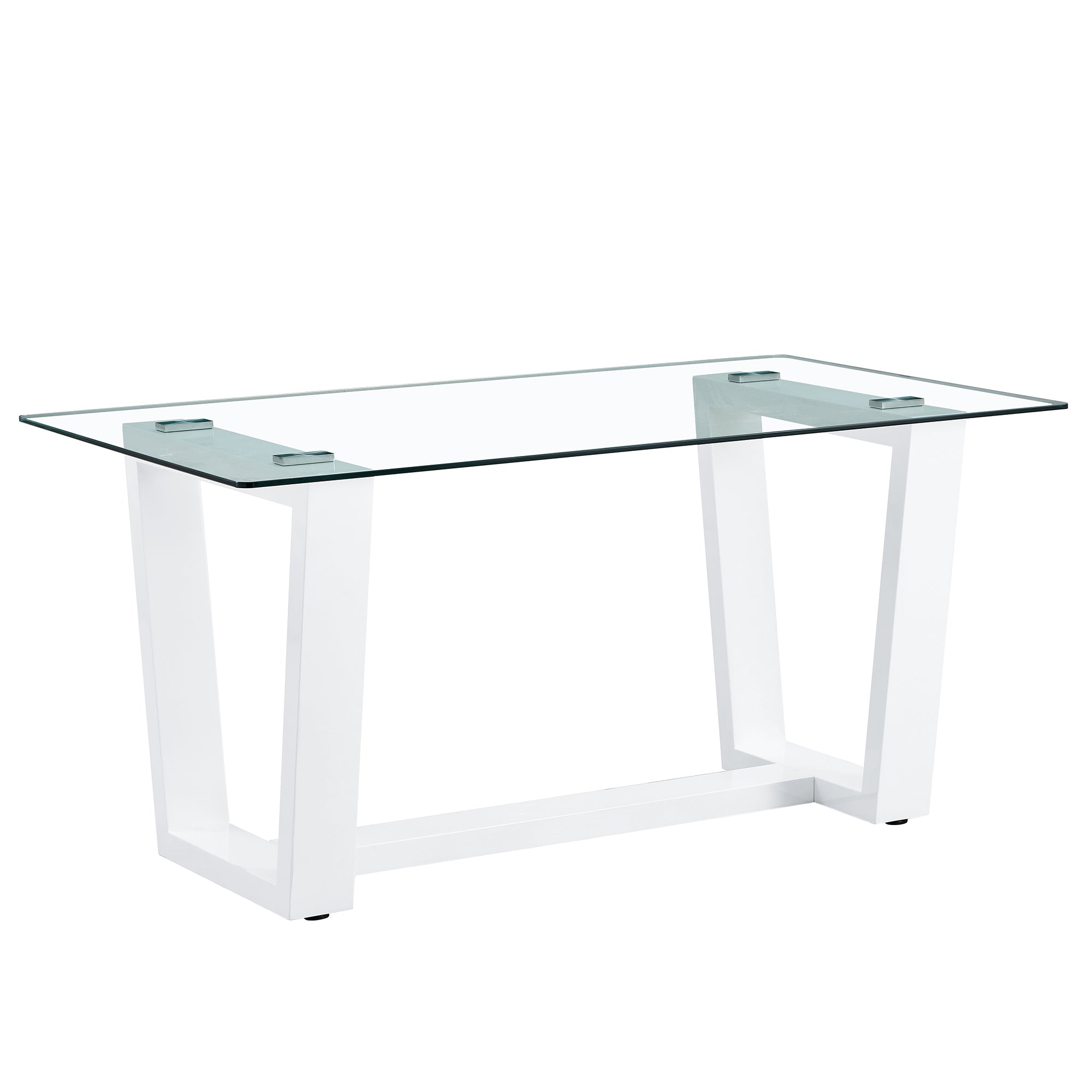 Glass Dining Table Large Modern Minimalist Rectangular