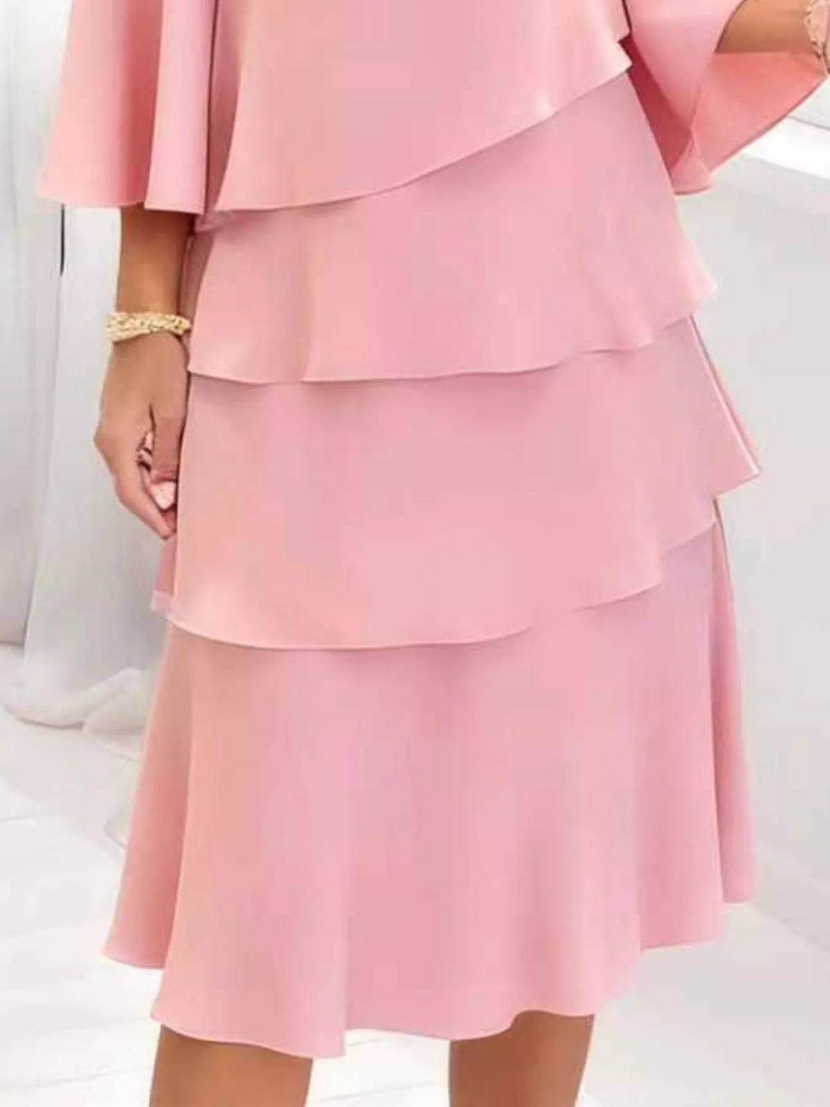 Ruffle-tier dress