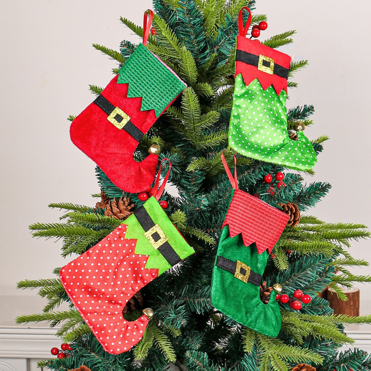 Christmas belts socks decorations Christmas trees gift bags hanging decorations for holidays