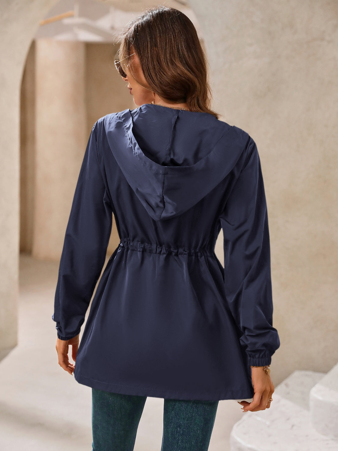 Hooded zip jacket