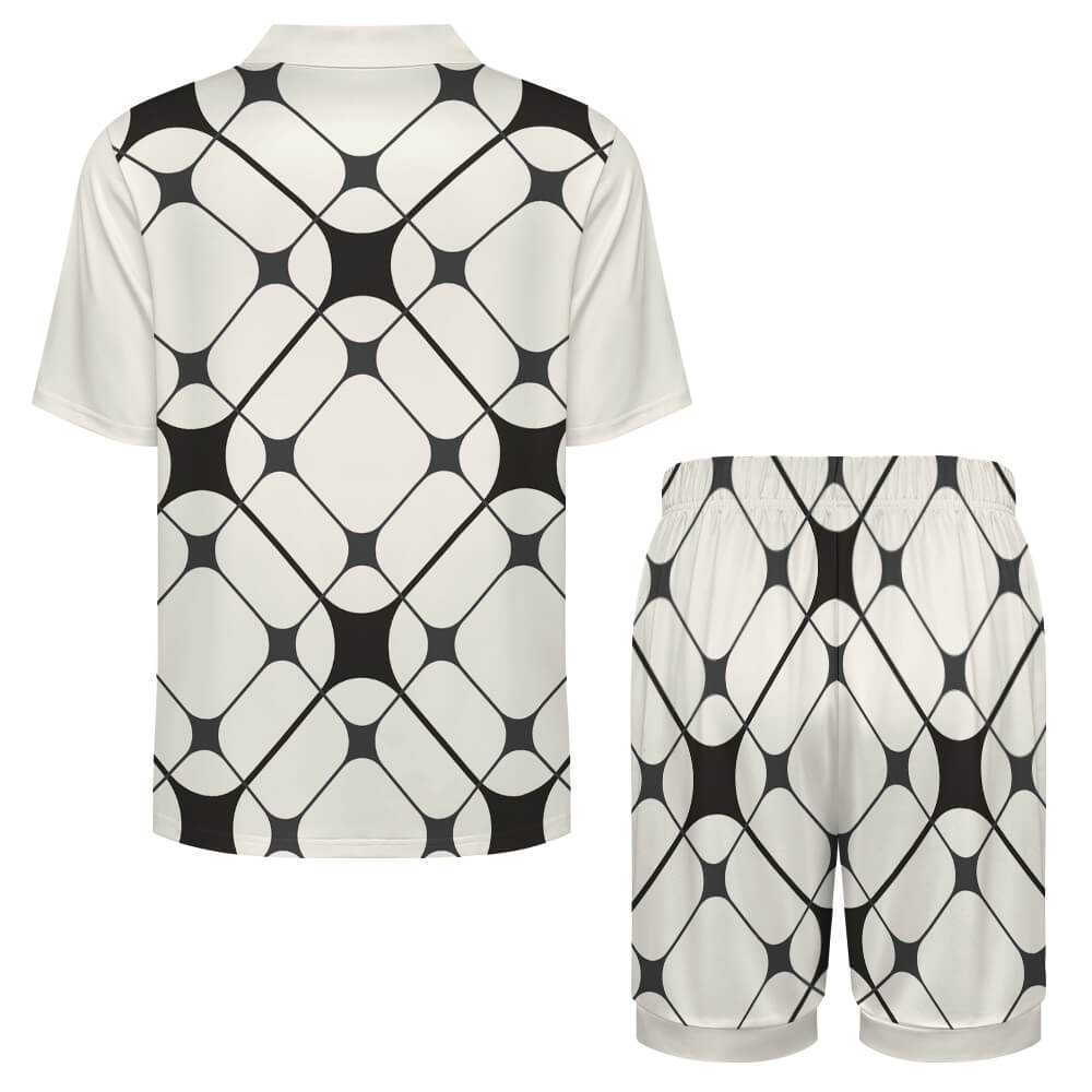 Ice silk  Short sleeved pajama set