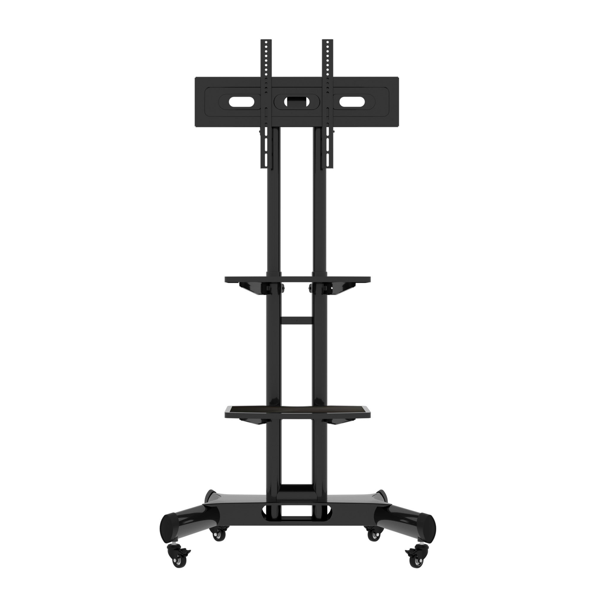 FANCO Universal Rotating TV Stand, suitable for 32-80 inch TVs, adjustable tilt height, maximum VESA 600x400mm (black)