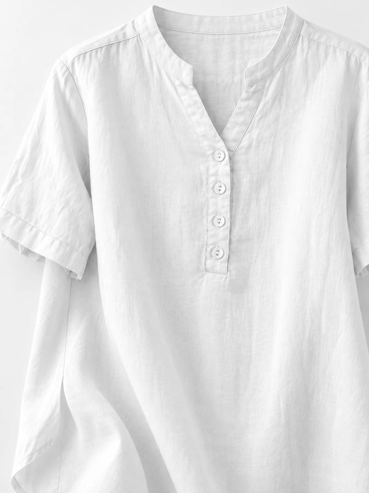 Oversized notched blouse
