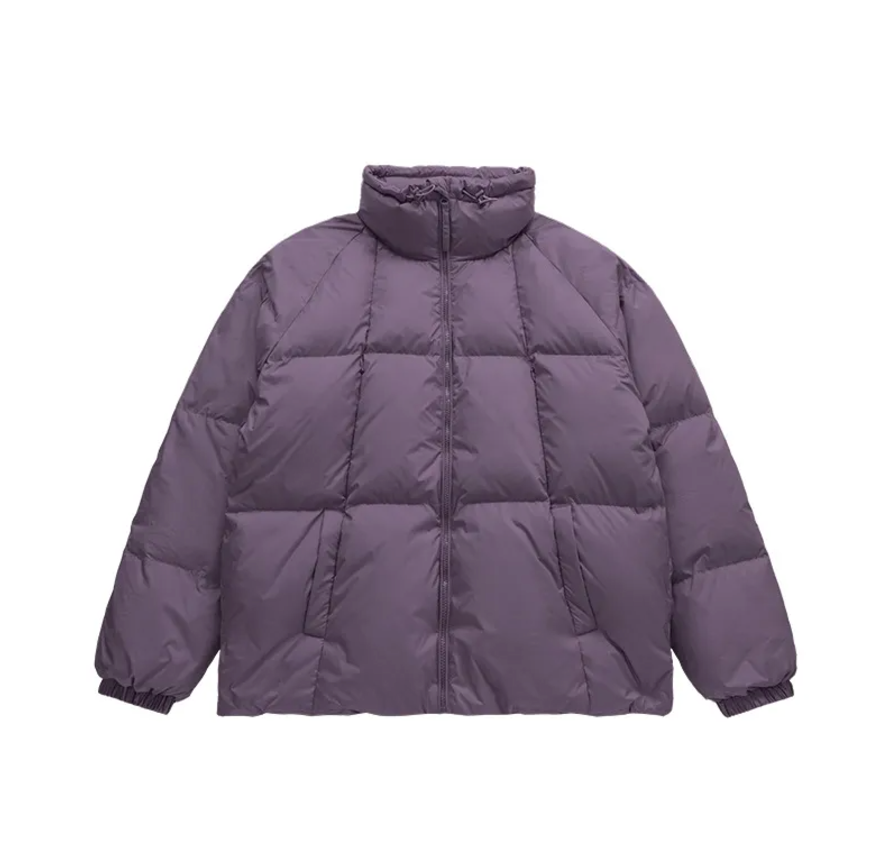 Stand-collar puffer jacket