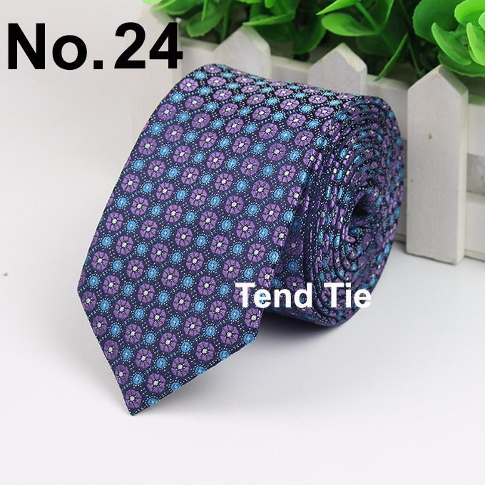 Men's Business Professional Polyester Tie 6CM British Tie