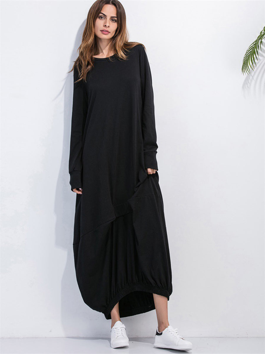 Sweatshirt dress, Black