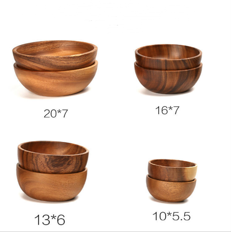 Acacia wood bowls