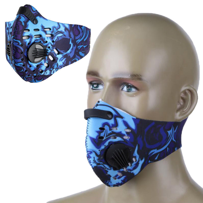 Outdoor Running Anti-Smog Breathing Valve Cycling Mask Activated Carbon Mask Bicycle Windproof Warm Mask Dustproof