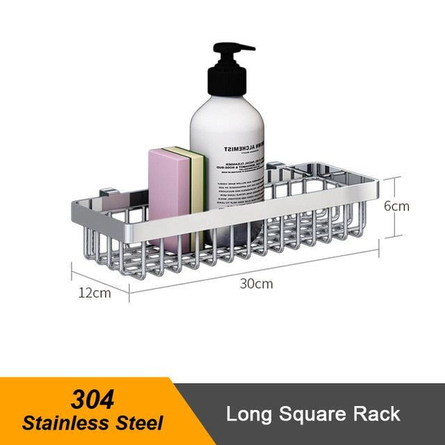 Stainless Steel Sink Drain Rack Kitchen Shelf DIY Bowl Dish Cutlery