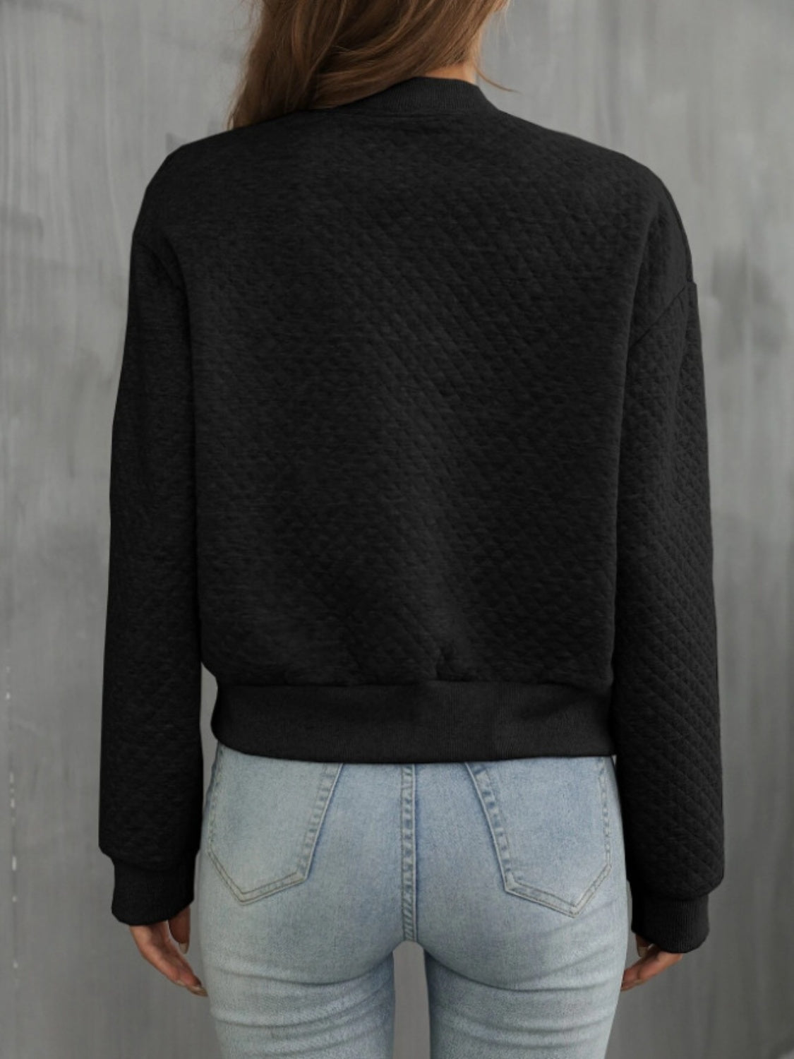 Zip up long sleeve jacket