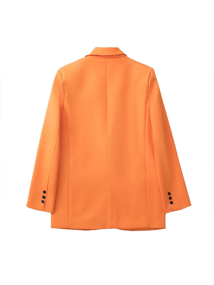 Relaxed single-button blazer