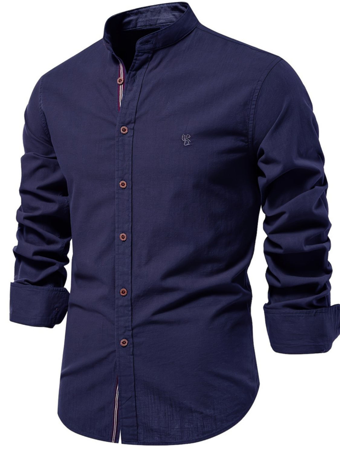 Button down embroidered shirt, Navy